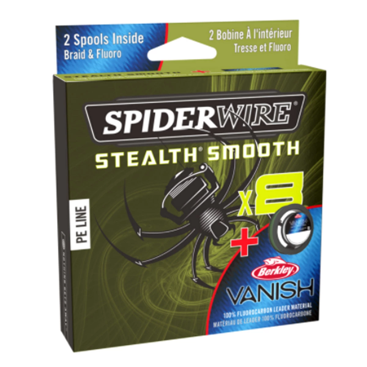 Spiderwire Stealth Smooth + Vanish Fluorocarbon 3 Spiderwire Stealth Smooth + Vanish Fluorocarbon