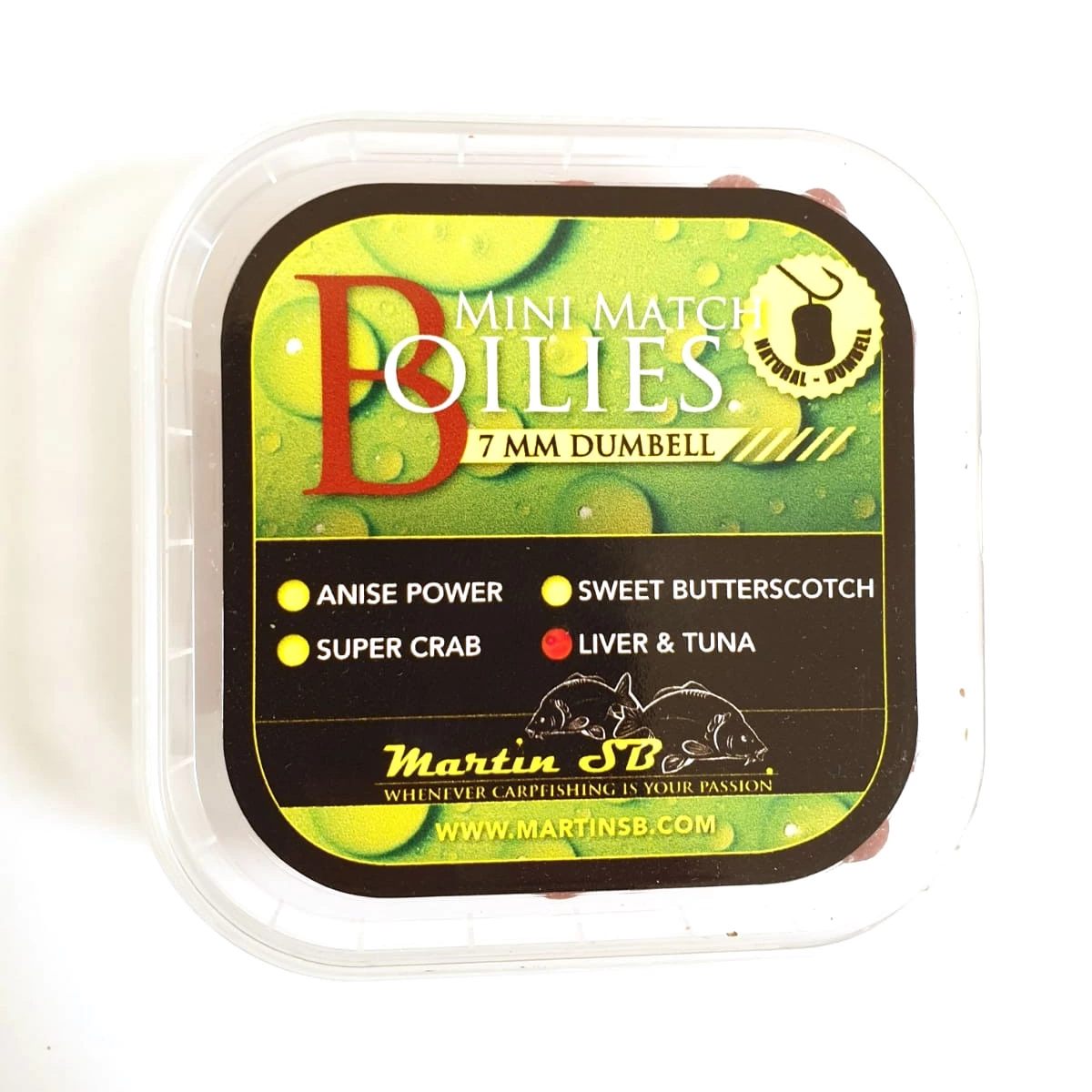 Martin SB Mini Match Boilies Naturel Dumbell 7 MM 5 Martin SB Mini Match Boilies Naturel Dumbell 7 MM - Afbeelding 3